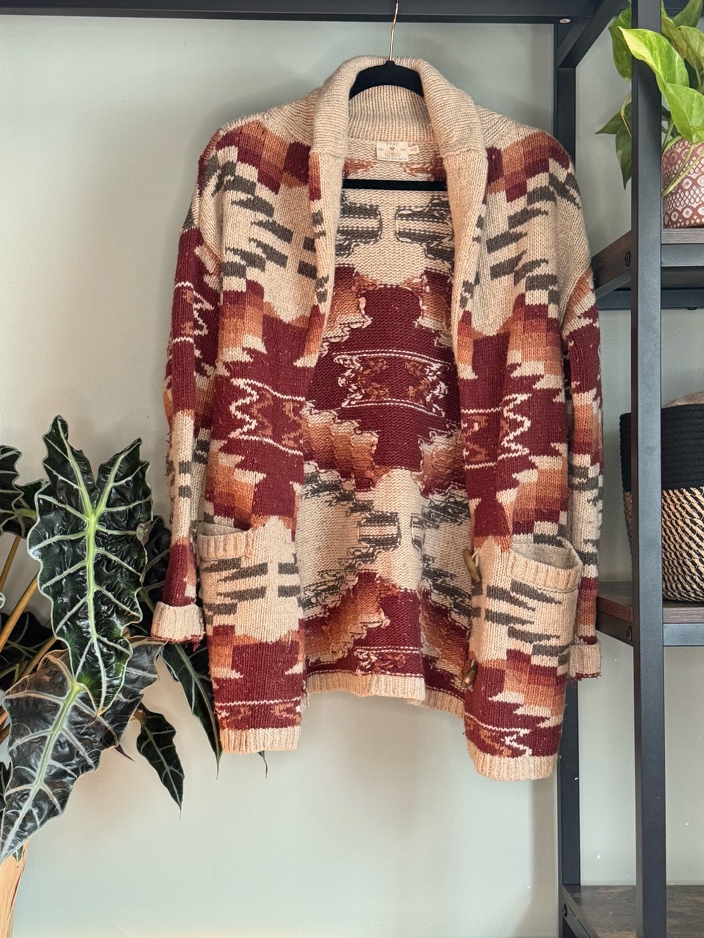 Faherty X Lehi ThunderVoice Eagle Sunset Wool Blend Cardigan